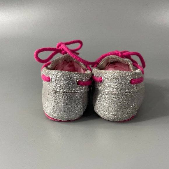 Cole Haan Toddler Silver Grant Driver Moccasins Size 2M - Picture 6 of 11